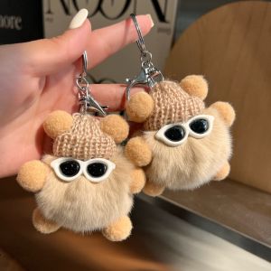 Rabbit Fur Cute Little Coal Ball Ugly Cute Plush Charm