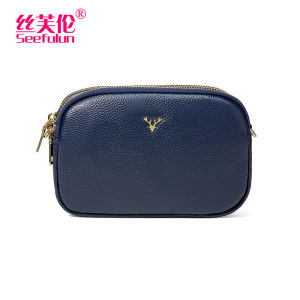 SIFULUN | New Genuine Leather Crossbody & Shoulder Mini Bag Mobile Coin Wallet Three Layer Zip Large Capacity Ladies Casual Bag