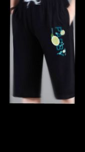 กางเกงขาสั้นขา 4 ส่วน ผ้าวอร์มผ้ายืดใส่สบาย