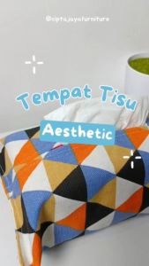 Cipta Jaya - Tempat Tissu Tisu Dapur Toilet Lucu Estetik Bahan Kain atau canvas / Kotak Tisu MOTIF TERBATAS  Dekorasi Ruang Tamu