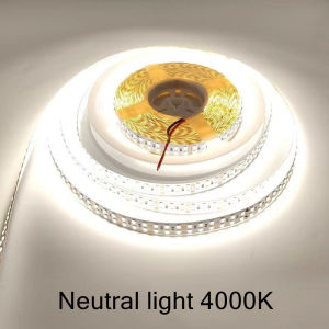 240LEDs/M Double Row SMD 2835 LED Strip AC220V DC24V Flexible Cuttable Soft Lamp Warm/Neutral/White Light 10mm 11mm Decor Light