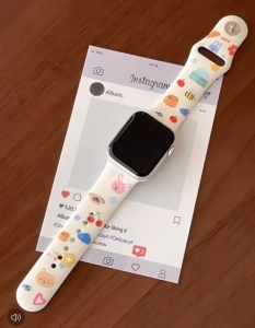 เหมาะสำหรับ iWatch Series 10/11 46mm9 8 7 SE 6 5 3 2 1 แม่เหล็กพับสายนาฬิกาซิลิโคน 49มม.45มม.44มม.40มม.41มม.42มม.38มม.