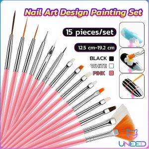 Need. Professional Nail Art Design Painting Set 15 pcs Acrylic Oil Watercolors Artist Paint Brushes