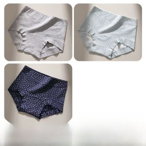 Miiow | Pure Cotton Antibacterial Womens Underwear Breathable Mid-Waist Sports Briefs Comfortable Flat-Cut Shorts For Young Women