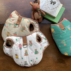 หนาขึ้น ผ้าฝ้าย เสื้อแจ็คเก็ต สําหรับสุนัข ฤดูหนาว Teddy Bichon Pulling เสื้อกั๊ก Pomeranian Cat Small Dogs Pet ฤดูใบไม้ร่วง ฤดูหนาว เสื้อผ้า