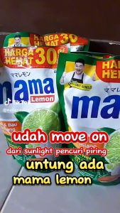 Mama Lemon Jeruk Nipis 1500 ml & 680 ml Refill Pouch Sabun Cuci Piring Refill Liquid Dishwash