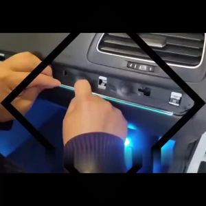 KEVANLY | 6/10 IN1 Rainbow Color Streamer Car Ambient Lights RGB APP Control Universal LED Interior Acrylic Strip Symphony Atmosphere Lamp