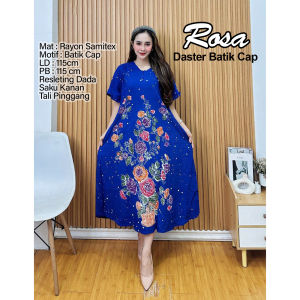 Pakaian Wanita Daster Jumbo XXL dan XL homedress untuk ibu menyusui Kain Rayon Samitex batik cap