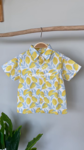 LEWIS EMMA - Caribbean Shirt (6 Bulan - 10 Tahun) Kemeja Anak Laki-laki Lengan Pendek
