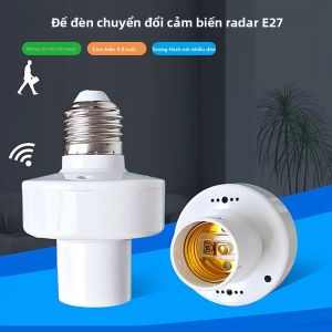 Đế Đèn LED Cảm Biến Chuyển Động PIR 360 Độ Đế Đèn Ngủ E27 Có Công Tắc Thời Gian Trễ Có Thể Điều Chỉnh Cho Nguồn Điện Xoay Chiều 85-265V