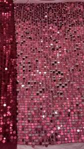 African Heavy Sequins Lace Fabric French Bridal Groom Lace Fabric 2026 Luxury Nigerian Tulle Lace Fabric For Party Dress Women