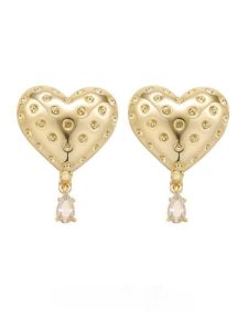 New Fashionable Silver Heart Pattern Womens Earrings Elegant Fashion OL Style Fresh Outlined Design Stud Earrings for Ladies