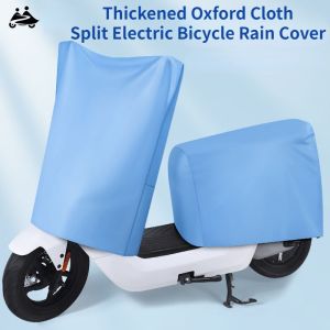 Split Type Electric Bicycle Rain Cover Motorcycle Covers Electric Motorcycle Sunshade Covers and Dustproof Seat Cover Cloth