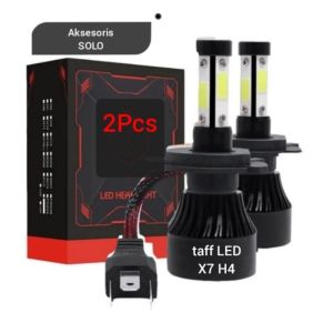 lampu LED X7 H4 ori taffled 4 sisi pnp avanza xenia ayla panthee kijang dll isi 2