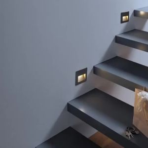 SXH Footlight 86 Recessed Corridor Wall Corner Stair Step Motion Sensor Light Waterproof Outdoor Skirting Light