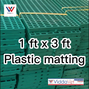 RED 1foot x 3 feet Plastic Matting sold per piece Heavy Duty High Density High Quality Interlocking cage flooring 1x3 ft