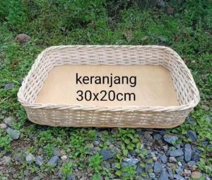 kotak rotan polos size 30x20 cm