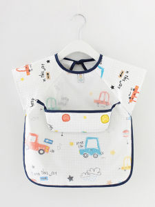 Cartoon Baby Bibs Waterproof Infant Eating Children Drawing Sleeveless Baby Bandana Bibs Soft Baby Bib Baby Feeding Stuff