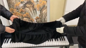 Dust Protect Waterproof With Elastic Cord Locking Clasp Electronic Piano Keyboard Dust Cover Piano Cover