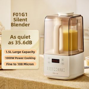 Automatic Low Noise Bear Blender Kitchen Appliance Multifunctional Food Processing Soundproof Cover Home Use Soy Milk Maker
