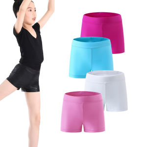 LOlanta กางเกงขาสั้นยิมนาสติกสำหรับเด็กผู้หญิงเลก 5 สี บลเล่ต์ สดใส