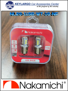 BULB 1156 SINGLE CONTACT PARK LIGHT 16 LEDS 1200 LUMENS/PAIR FLASHES 3 TIMES 12V WHITE 6000K
