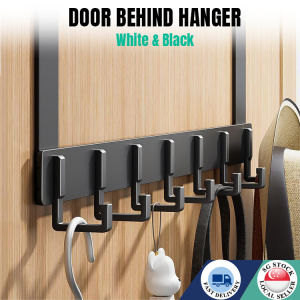 🇸🇬No Drill Door Hanger Hooks Over The Door Hook Hanger For Kitchen Bathroom Bedroom door behind hanger 门后挂钩