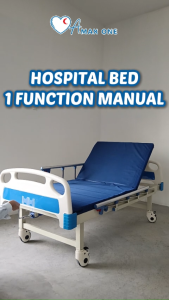 [Same Day Delivery] Hospital Bed 1 Function Manual (M25) + Mattress + Ripple Mattress