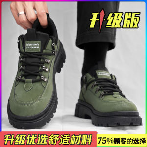 Mens Waterproof Anti-Slip Work Shoes Casual Sports Style for Office And Outdoor round Toe Low Rubber Heel Spring Autumn