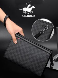 ZUODANBAOLUO | Genuine Leather Mens Clutch Bag Envelope Style