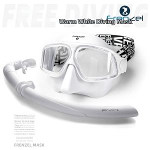 FRENZEL | Free Diving Mask Snorkel Braided Strap No Hair Pulling