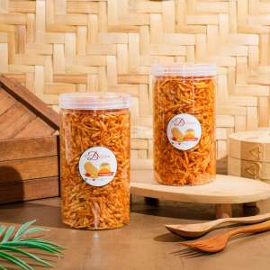 Paket beli 2 Kentang mustofa toples 1000ml mustofa kering pedas manis cocok untuk lauk makan kriuk