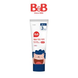 B&B Korea Eco Kids Muaa Strawberry Baby Toothpaste Kids Baby Toothpaste 6 Months B B Toothpaste (80g) (EXP DATE:2027/08) Kid Tooth Paste Safe If Swallowed
