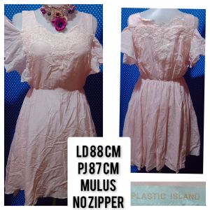 DRESS ONE SHOULDER PINK SOFT(PLASTIC ISLAND) 454
