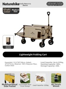 NatureHike | Foldable Lightweight Large Capacity Camping Trolley