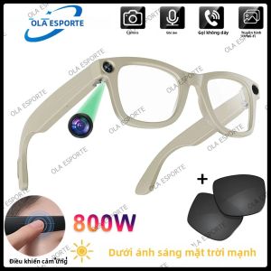 Kính Thông Minh 4K AI Tích Hợp Camera Đa Chức Năng Gọi Bluetooth Trợ Lý Giọng Nói Nghe Nhạc Và Dịch Thuật Kính Râm Phân Cực UV