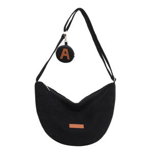 Túi Đeo Chéo Vải Nhung Dung량 Lớn Đi Làm Thường Ngày Túi Đeo Vai Đơn Giản Đa Năng Cho Giới Trẻ Túi Hobo Thời Trang