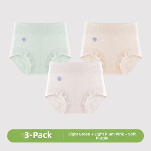 Natural Color Cotton Soft High Waist Womens Underwear