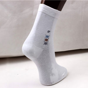 Pierre Cardin Pure Cotton Socks for Men Mid-Calf Thick Business Casual High Quality Cotton Wicking Moisture Control Odor-Resistant