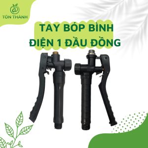 TAY BÓP ĐEN BÌNH XỊT ĐIỆN NHỰA 1 ĐẦU THAU VÀ LOẠI NÂNG CẤP TIM THAU HÀNG ĐẸP BỀN