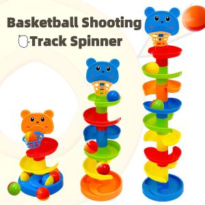 Interactive Ball Tower Durable Interactive Ball Tower Educational Toy with Rolling Balls and Drop Mechanism - Random Color