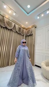 Gamis Safitri Set Hijab Pasmina bisa COD