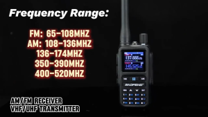 Baofeng UV-5R MINI Walkie Talkie Bluetooth Programming 999CH Multi Band AM/FM/UHF/VHF Long Range Two Way Radio Type-C Charging