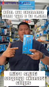 EXCELLENCE Kabel AUX Canna Type-C to Jack 3.5mm Kabel Audio Original High Quality