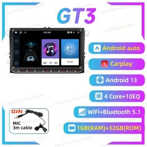9" CarPlay Android Car 2 Din Stereo for VW Volkswagen Golf 6 VI MK6 GTI R Estate 2009-2014 -Autoradio Head Unit Multimedia Radio