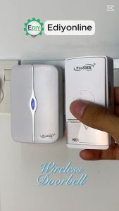 【NO NEED BATTERY】PROSMK WIRELESS DOORBELL SOS ELDERY RESCUE DOOR BELL 100 Meter LOCENG PINTU TANPA BATERI LED 36 MUSIC HOME 门铃
