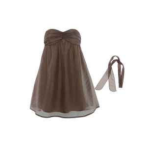 audwyn | Áo Blouse Không Quai Dạng Suông Ôm Thân Nhẹ Pháp Đa Năng