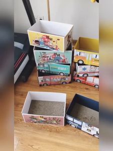 ที่นอนสัตว์เลี้ยง กล่องลับเล็บแมว ที่ฝนเล็บรถกระดาษ อุปกรณ์ลับเล็บ บ้านแมว 2in1 ที่ฝนเล็บ ที่ลับเล็บแมว บ้านกล่องนม สำหรับสัตว์เลี้ยง