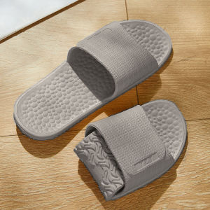 Portable Folding Ultra-Thin Lightweight Mens Travel Slippers Convenient for Hotel Business Trips Long-Distance Flights