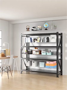 Global Heavy Duty Lightweight Shelf Metal Frame 3/4 Tier Adjustable Storage Rack for Home Garage Warehouse